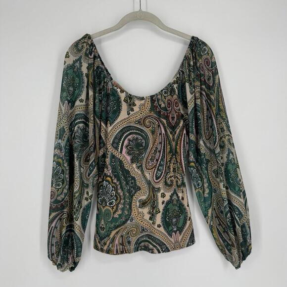 Vintage y2k 90s top shirt womens small S mesh sheer  fairy festival flowy forest - Picture 5 of 5